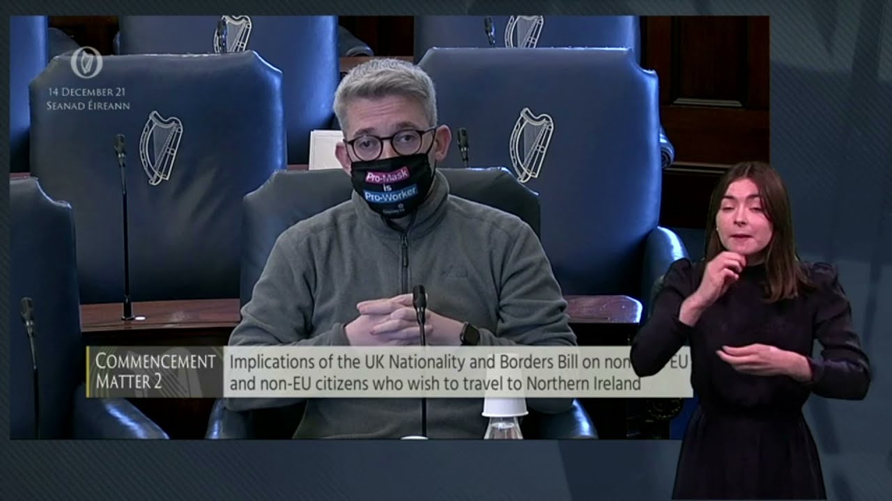 Britain's 'Nationality and Borders Bill' raised in the Seanad