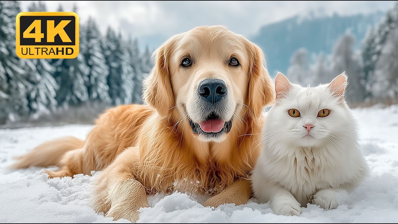 ❄️ Winter Morning Wildlife Ambience & Calm Music to Ease Stress and Relax