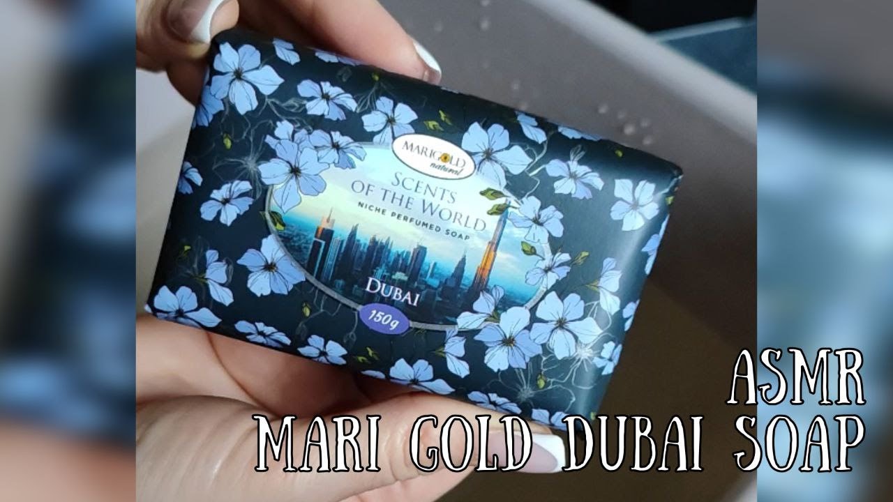 🌆🧽MARI GOLD DUBAI SOAP ASMR | АСМР Мило Mari Gold Dubai 🧼🌃