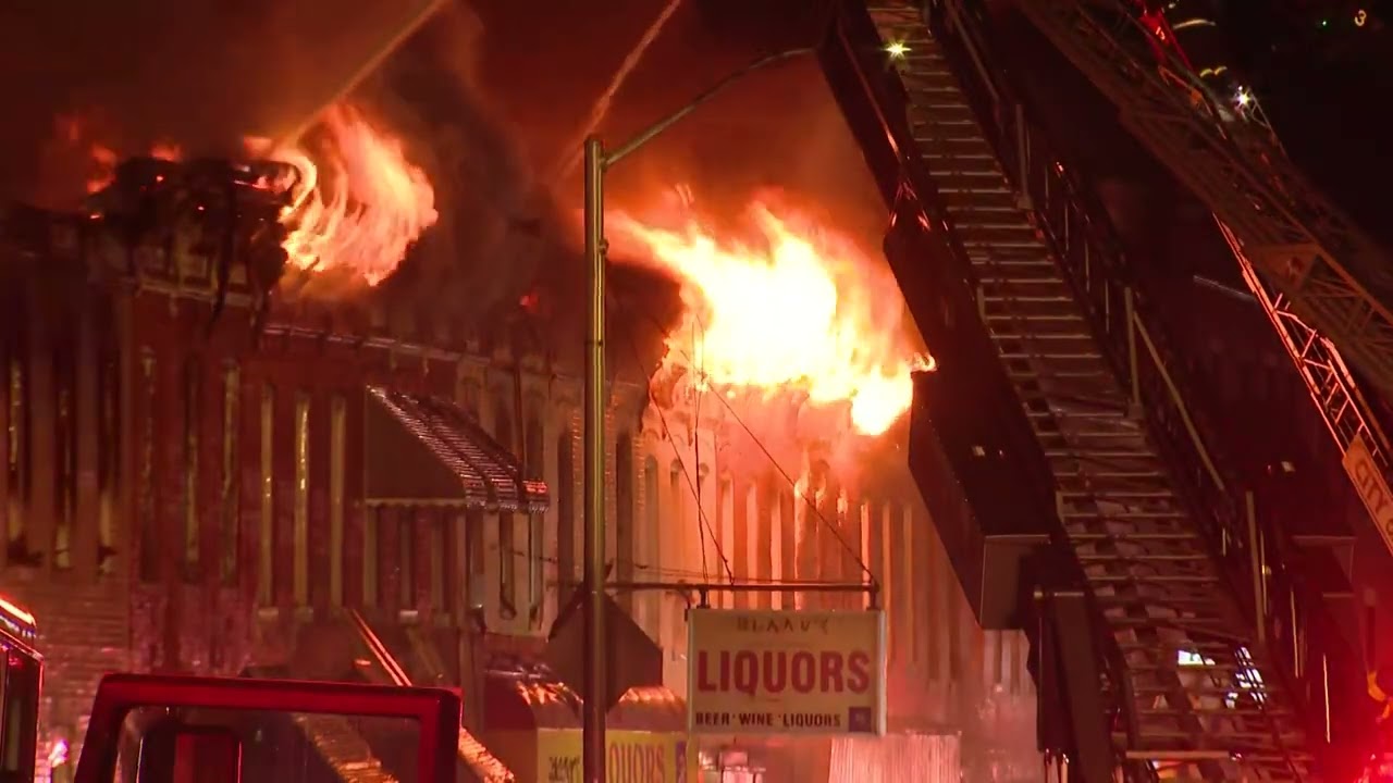 Baltimore City Firefighters battling major fire in Penn-North neighborhood