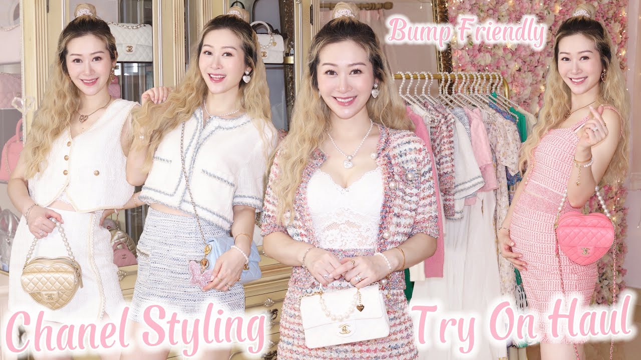 CHANEL INSPIRED OUTFITS | URBAN REVIVO SUMMER TRY ON HAUL 💖👗👚 BABY BUMP FRIENDLY 💖 LINDIESS