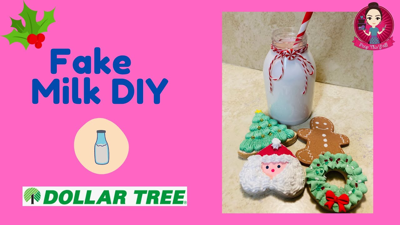 Fake Milk DIY - Dollar Tree