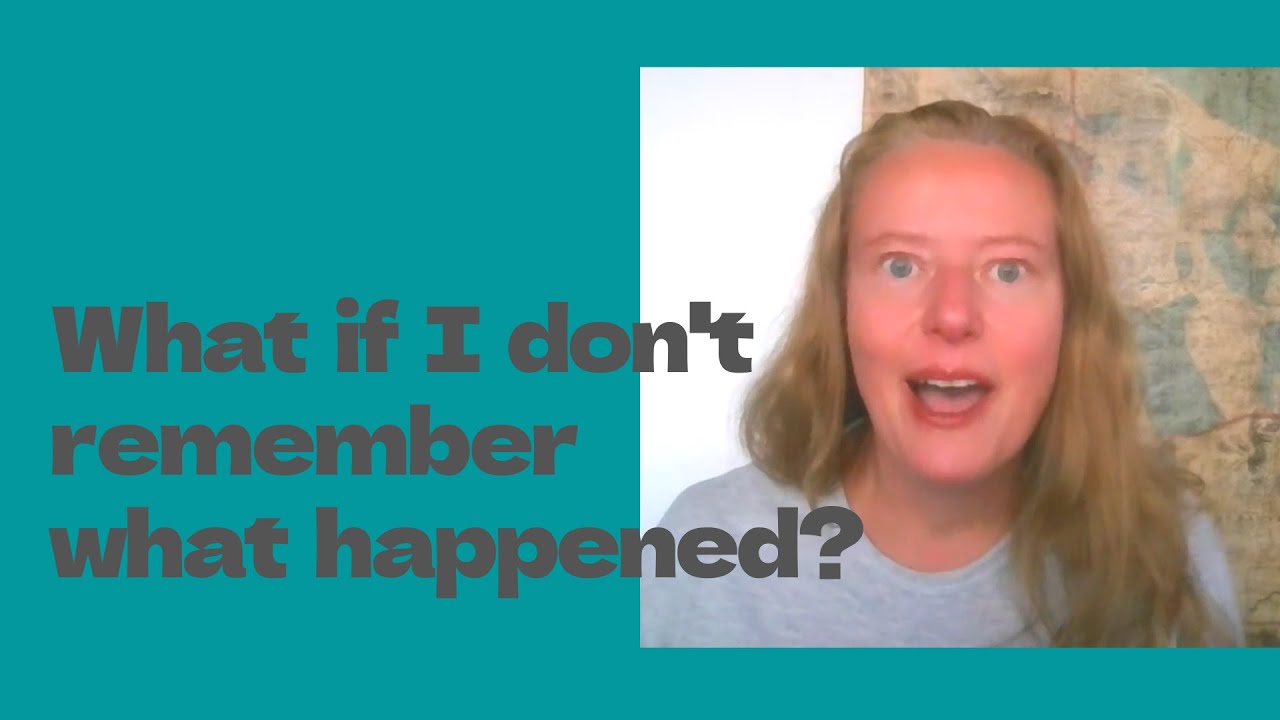 How Do I Write a Scene if I Don't Remember?