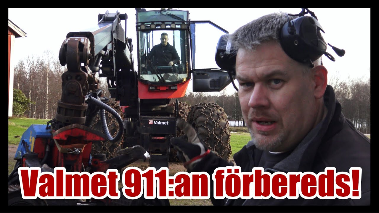 Snart huggning, förberedde skördaren idag!