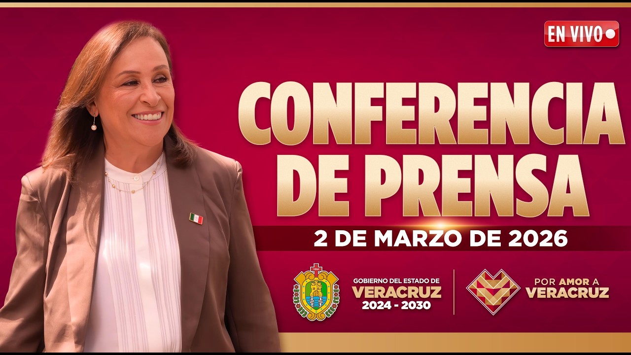 🔴 Transmisión en vivo | Conferencia de prensa lunes 2 de marzo de 2026