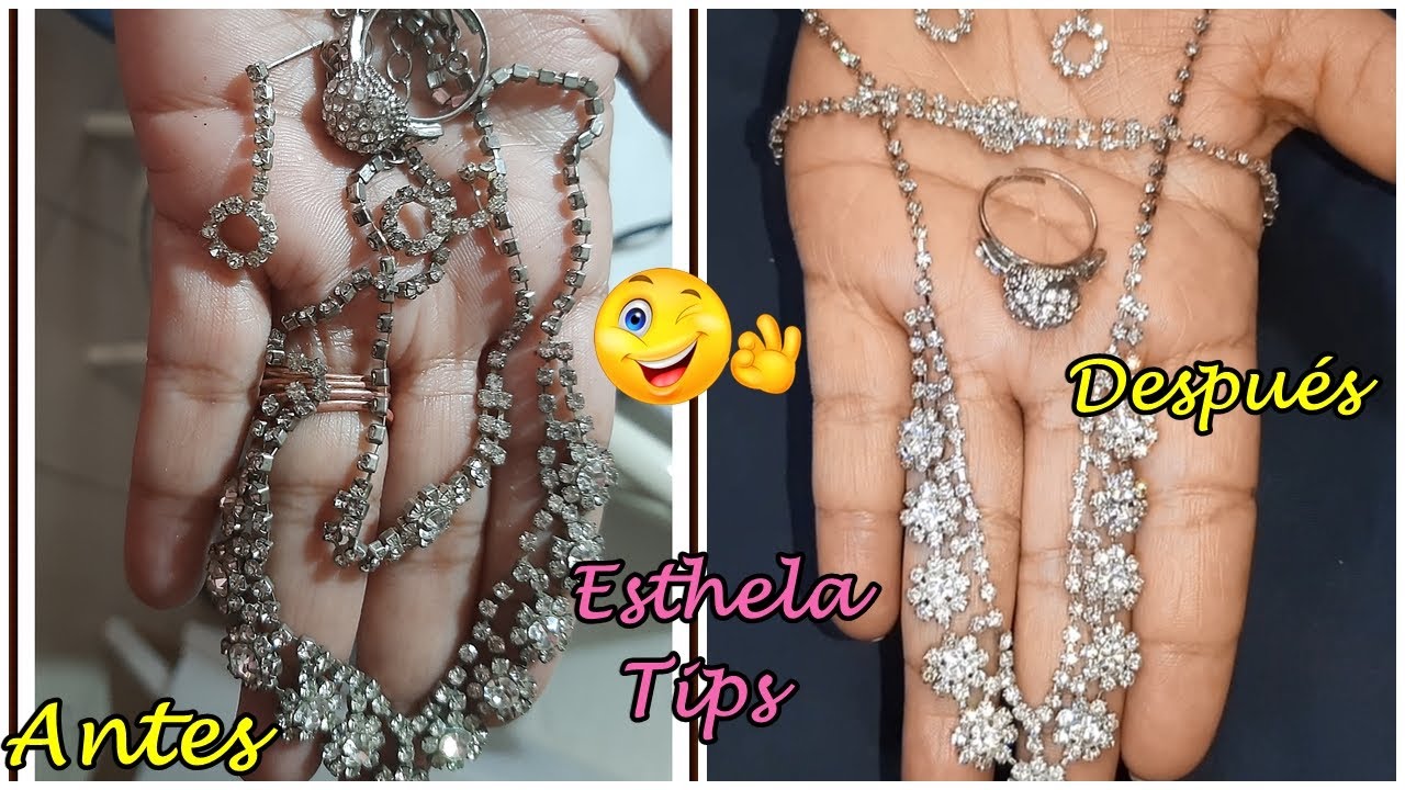 Como LIMPIAR JOYERIA de FANTASÍA con SOLO 2 INGREDIENTES. FÁCIL y RÁPIDO |Esthela Tips