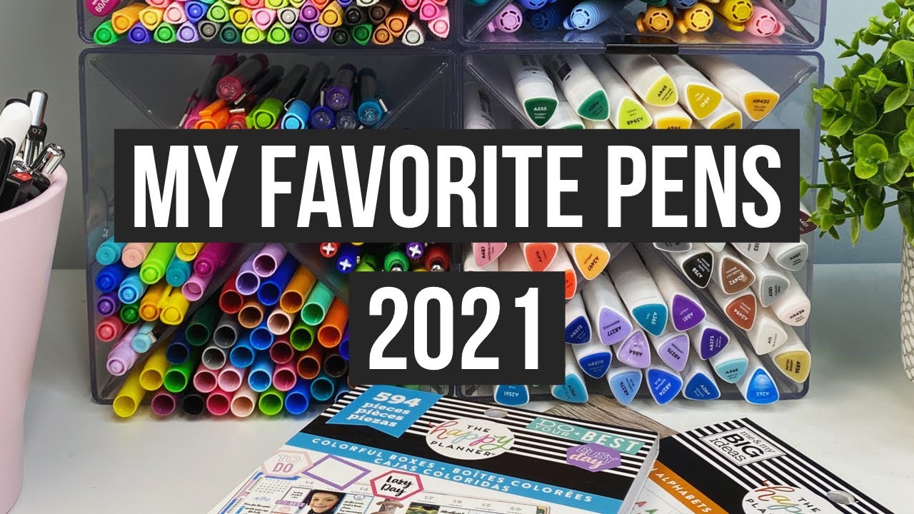 My Favorite Pens! Best Pens to Use in Your Planner or Bullet Journal - Black, Color & Brush Pens!