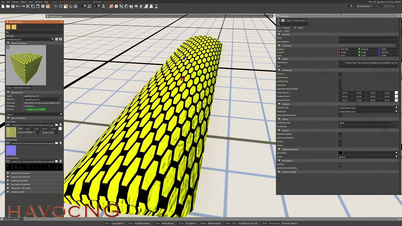 BeamNG - Simple way to change the texture on a speed bump...