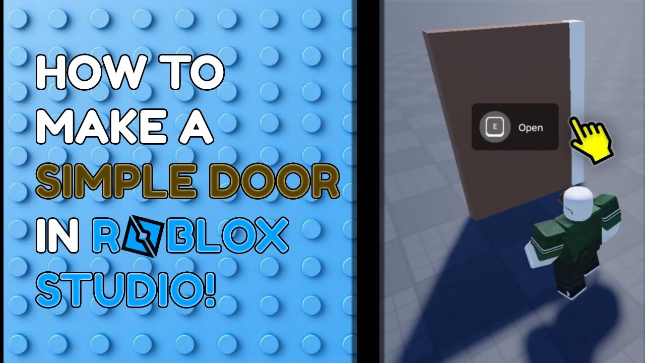 How to make a Simple Door in Roblox Studio! w/ proximity prompt