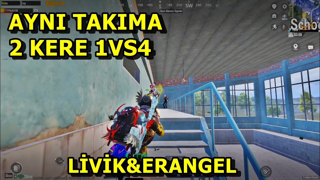AYNI TAKIMA ÜST ÜSTE 1 VS 4 MÜTHİŞ MAÇ ! LİVİK&ERANGEL SOLO VS SQUAD PUBG MOBİLE