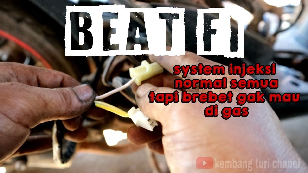 beat fi injeksi normal tapi motor brebet gak mau hidup tanpa aki