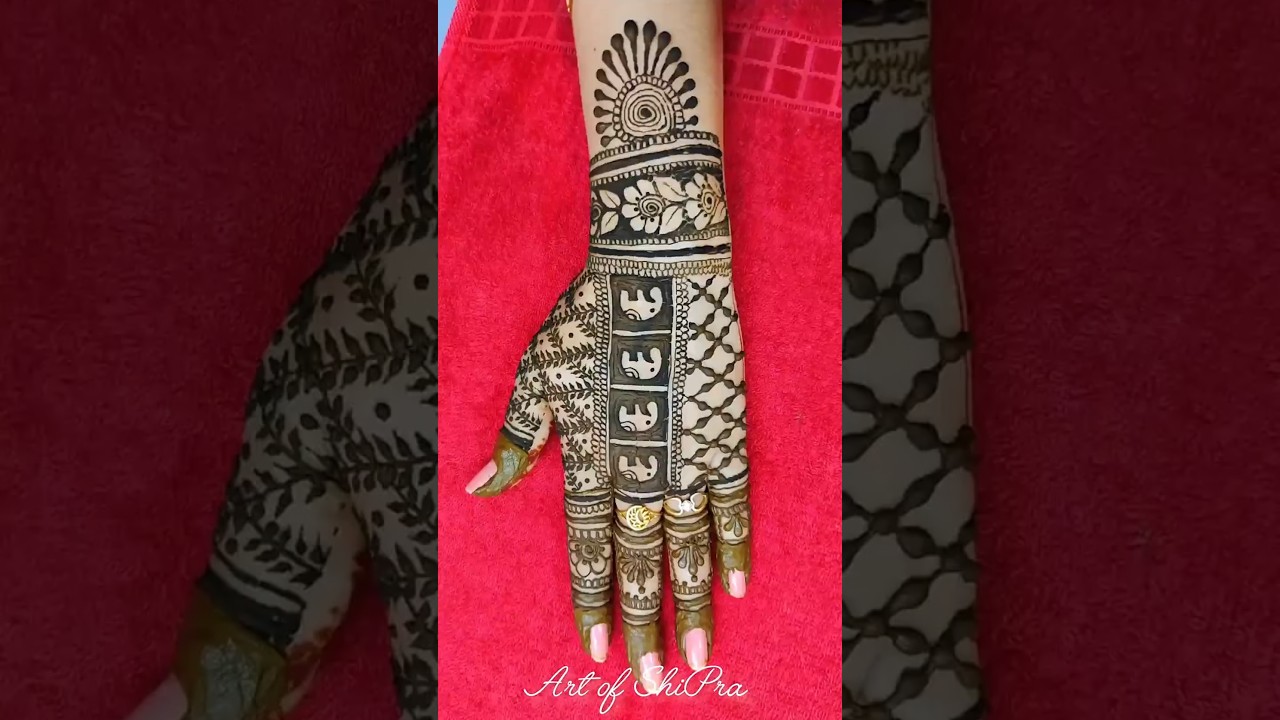 Bharwa Mehndi Design || Trick Mehndi Design #Mehndi #Henna #Shorts #Art of ShiPra