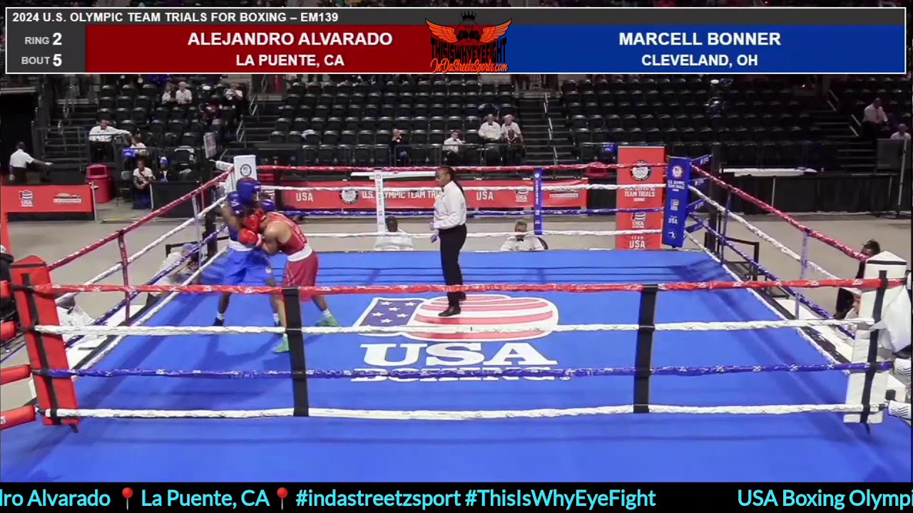 USA Boxing Olympic Team Trials (EM 139lbs ) 🥊📍OHIO📍Marcell Bonner vs Alejandro Alvarado