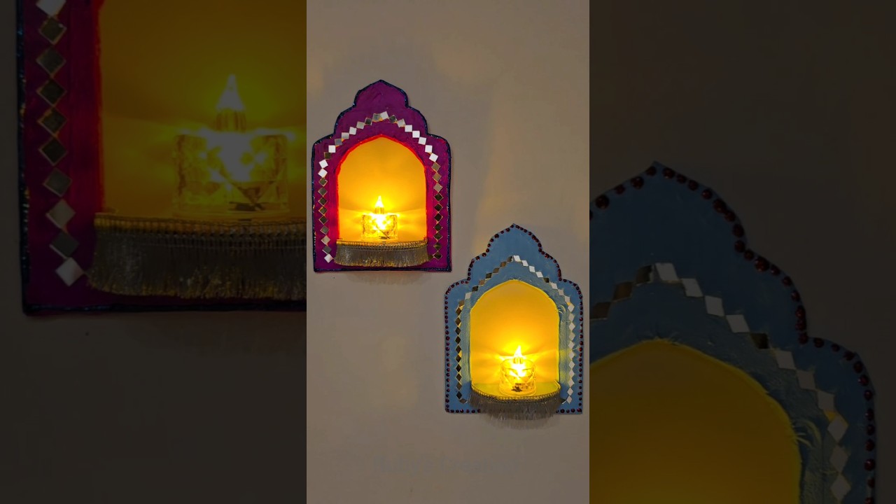 DIY Jharokha Candle Holder | Easy Diwali Wall Decoration Ideas 🪔✨  #diwali