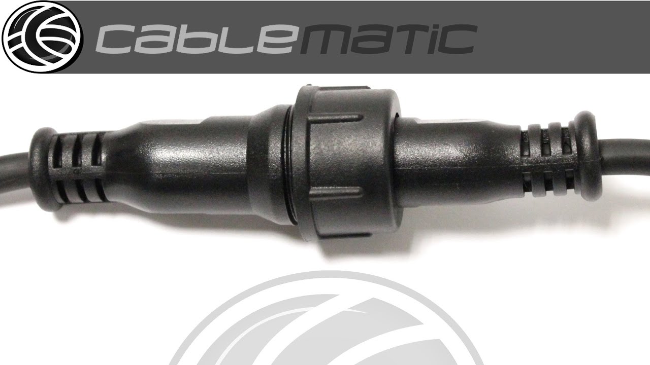 Cable DMX DMX512 XLR-IP65 3pin macho a XLR-IP65 3pin hembra distribuido por CABLEMATIC &reg;