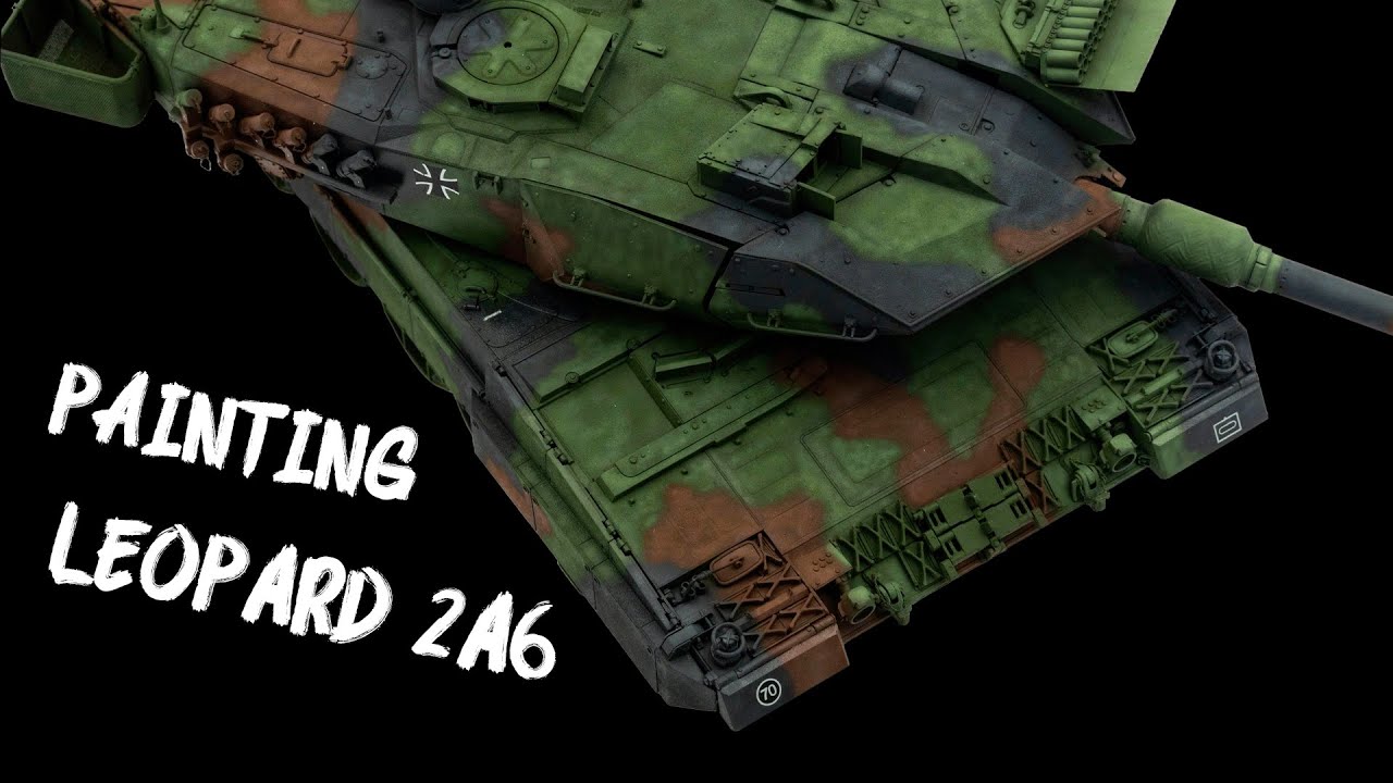 RFM Leopard 2A6 1/35 German three-color camouflage painting