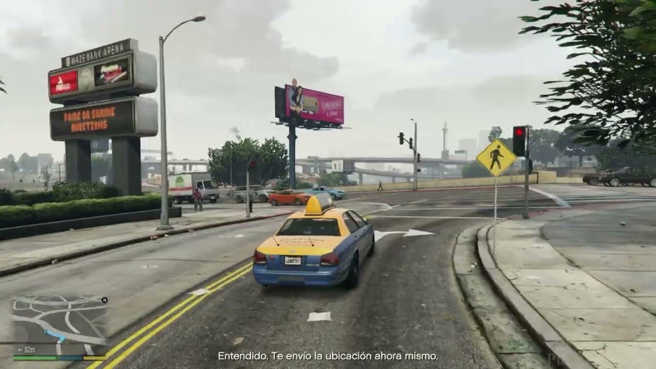 Trabajando como Taxista en GTA V 18# [PS4].