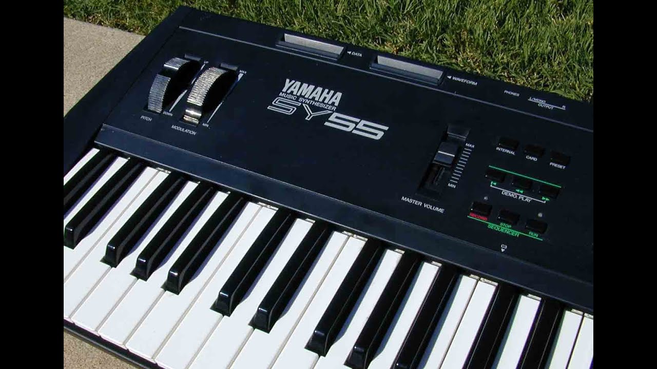 Yamaha SY55 Synthesizer Sound Demo