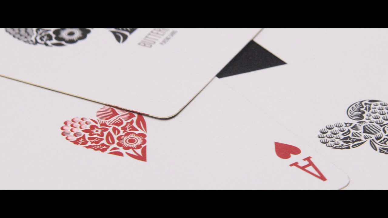 The Aces of Butterfly Playing Cards Black & Silver