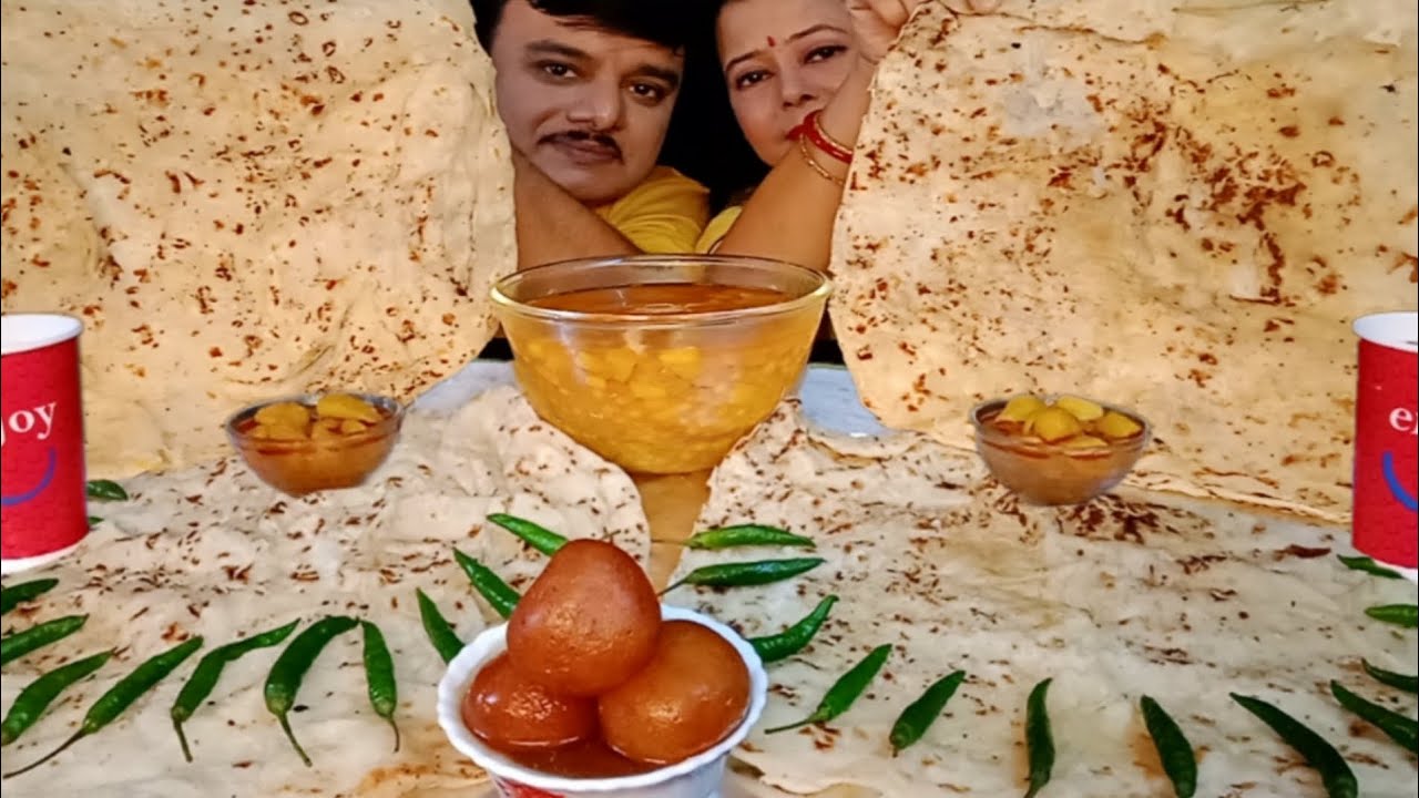 DESI 2 KG SPICY🔥BAHUBALI PRANTHA EATING CHALLENGE|🌶CHILLI PARANTHA DUM ALOO GULAB JAMUN|#food#indian