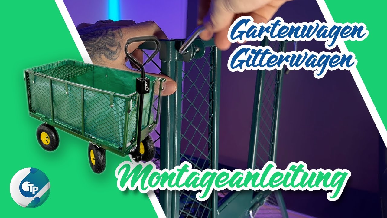 TP Gartenwagen, Gitterwagen Unboxing & Montageanleitung für Transportwagen  550KG von that's perfect