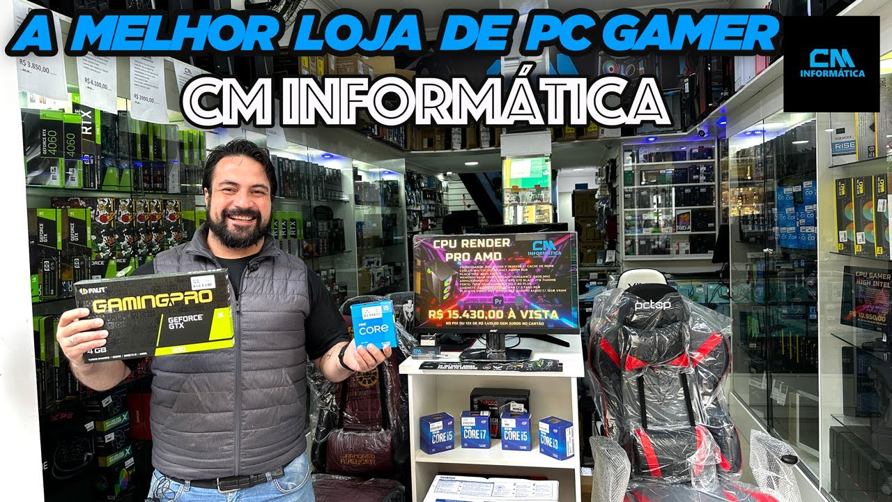 A MELHOR LOJA DE PC GAMER - CM INFORMÁTICA SANTA EFIGÊNIA