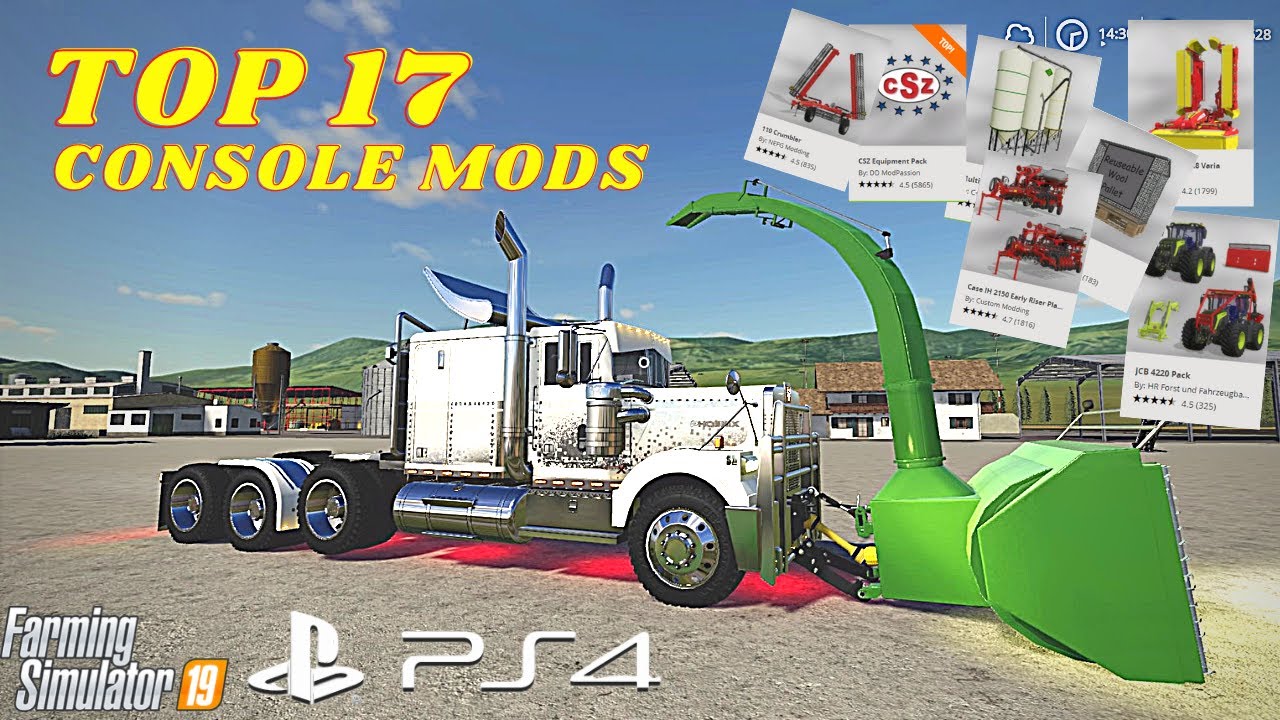 TOP 17 Mods for Console - Farming Simulator 19