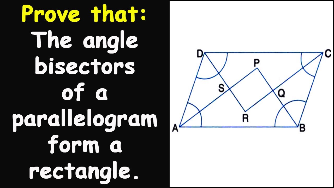 Prove that the angle bisectors of a parallelogram form a rectangle