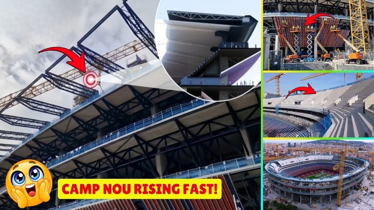 Camp Nou Just Hit a MASSIVE Milestone! | Roof, Panels & Enclosure Advancing Fast