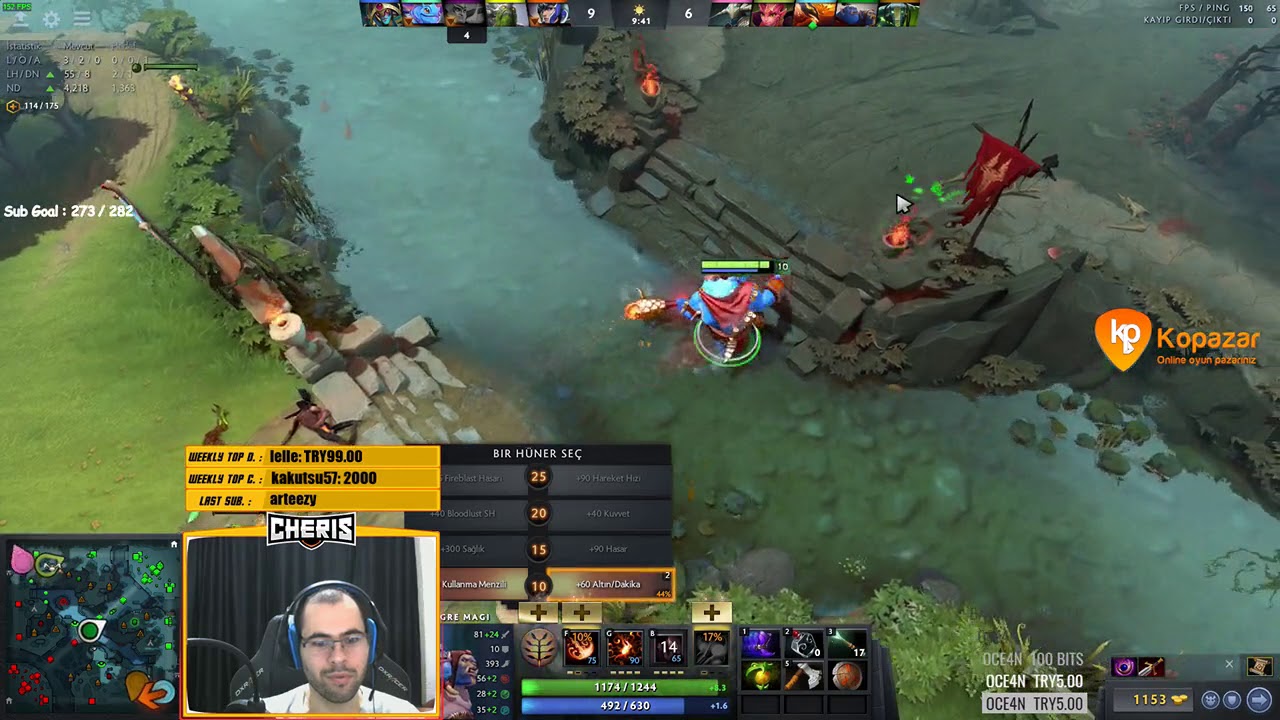 Mid Carry Ogre Gameplay 4v5 +25 Kill w / İhsan , Maritime