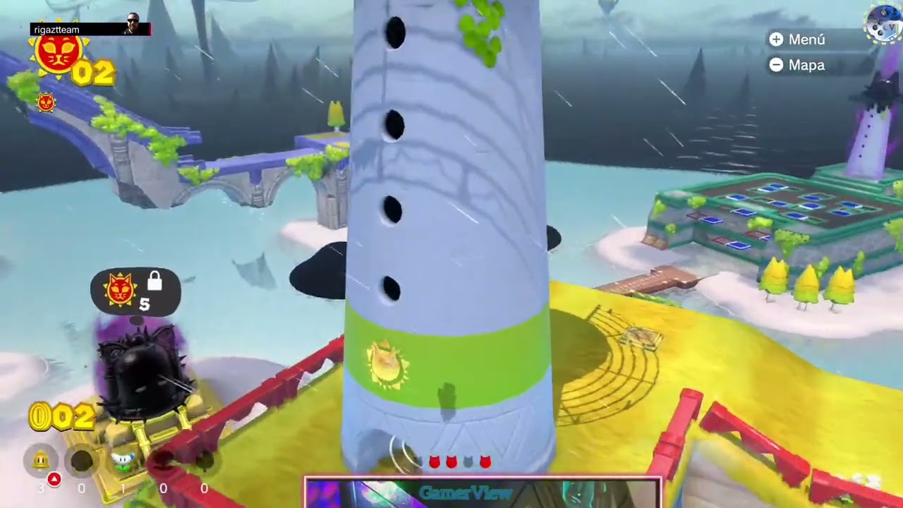 Super Mario 3D World: Bowsers Fury. Los 5 primeros soles para desbloquear la Giga- campana.