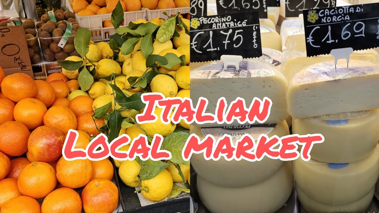 Italian Local Market Walking Tour#italy #market #localfood #mustvisit