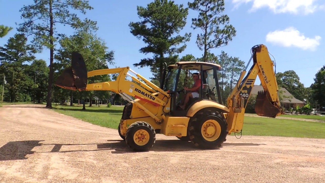 2005 Komatsu WB140 2N Loader Backhoe SN872 Operating