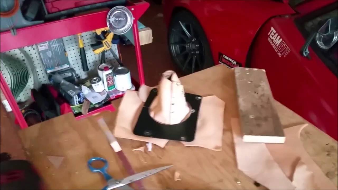 Building a leather shift boot.