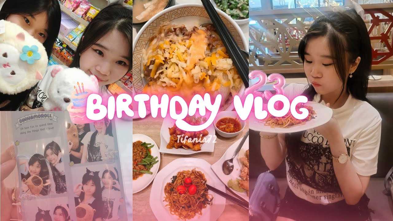 Видеоблог ко дню рождения ~23🎂: Угощения, игровой автомат с клешнёй, фотобудка || Tifania72