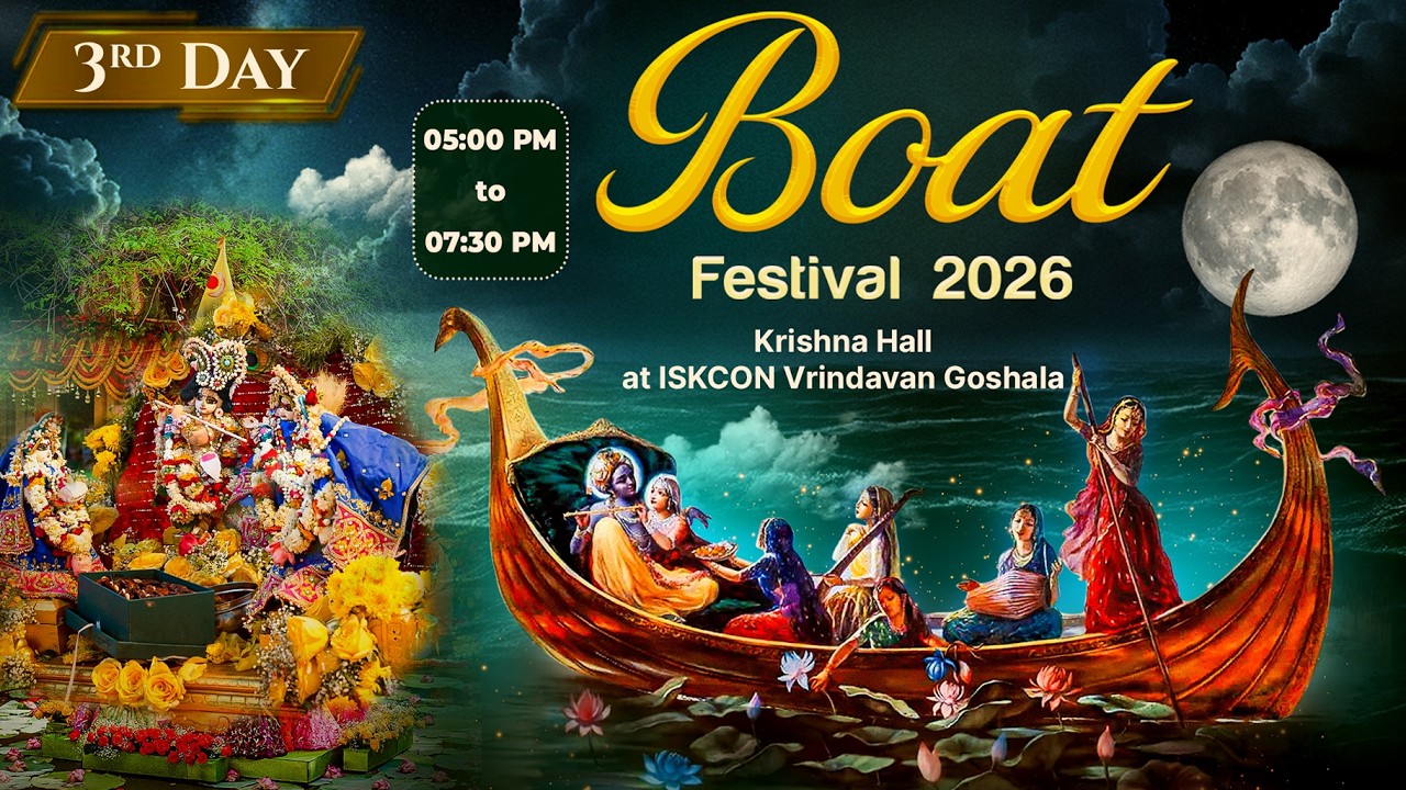 Boat Festival at ISKCON Vrindavan Goshala || Day-3 || 23.04.2026