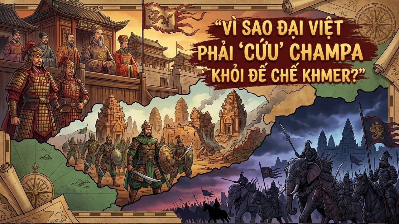 Vì Sao Đại Việt Phải “Cứu” Champa Khỏi Đế Chế Khmer?
