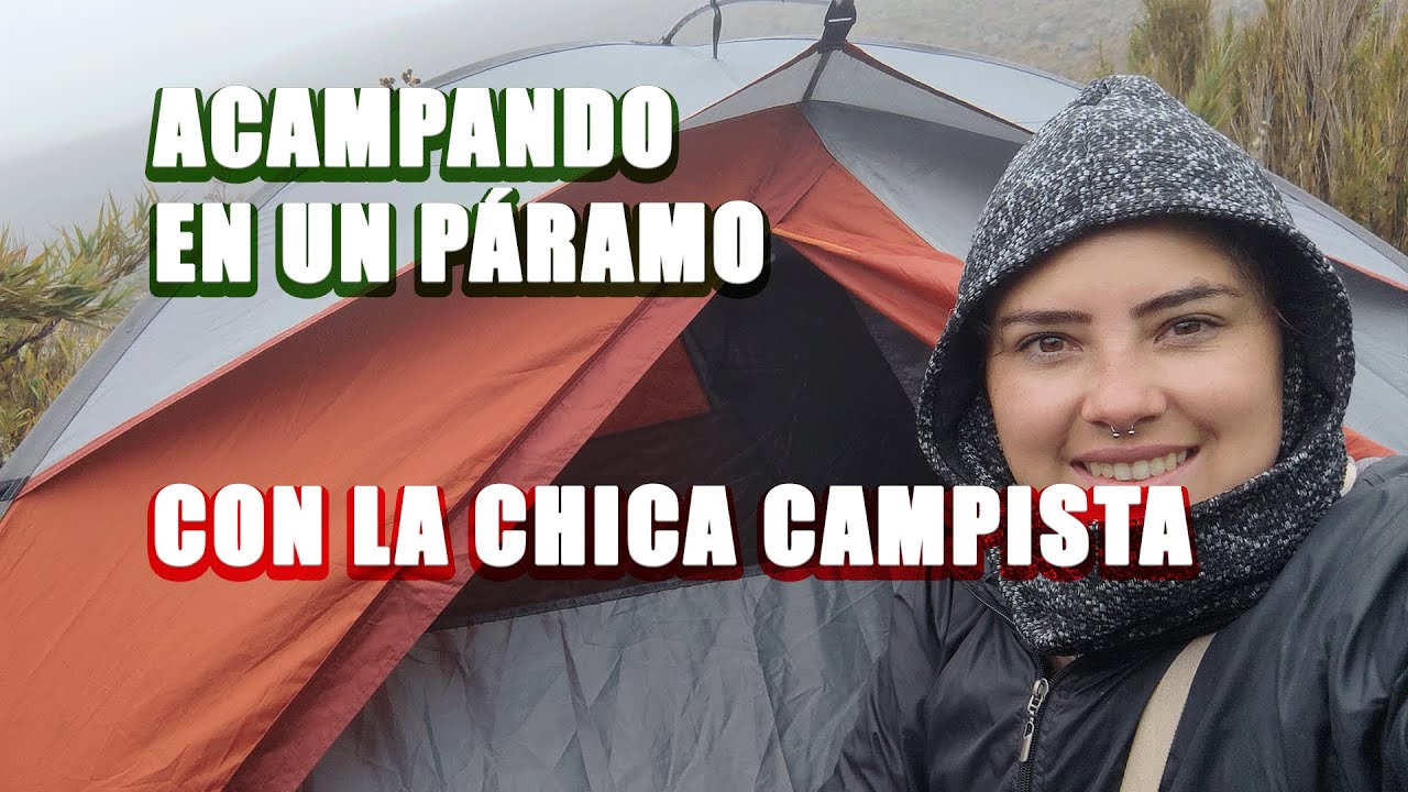 🏕️ ACAMPANDO en un PÁRAMO 🔥 con 👧 LA CHICA CAMPISTA 😘