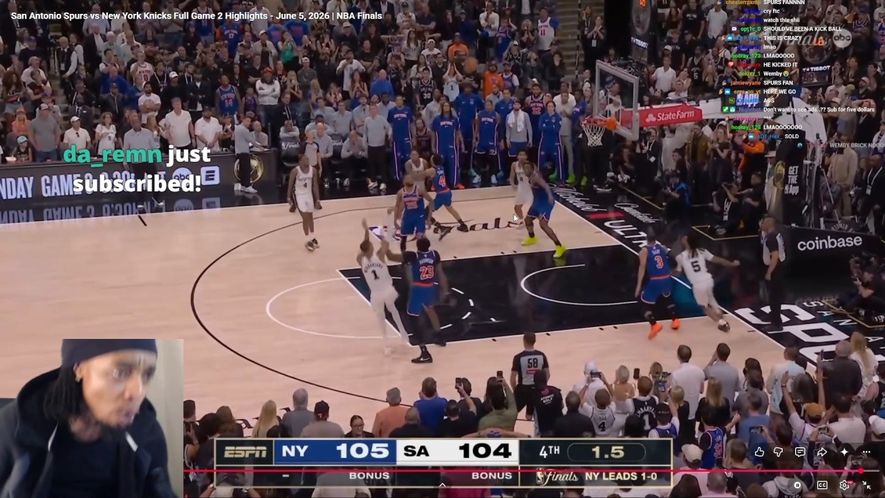 FlightReacts To #3 KNICKS at #2 SPURS | NBA FINALS GAME 2 HIGHLIGHTS | June 5, 2026!