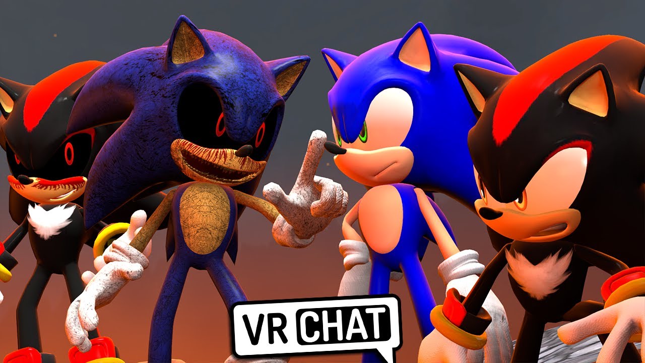 Sonic & Shadow VERSUS Sonic.EXE & Shadow.EXE! (VR Chat)