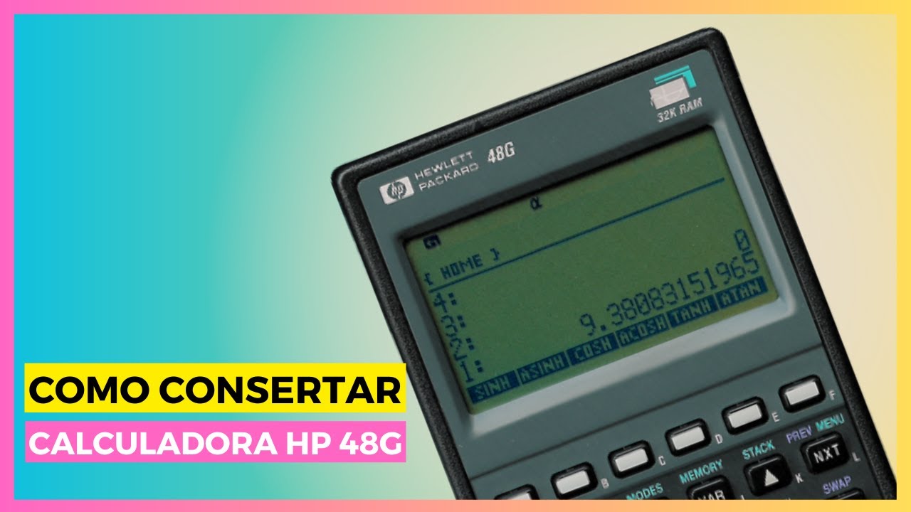 Como Abrir e Consertar a Calculadora Científica HP 48g - Mancha no Display