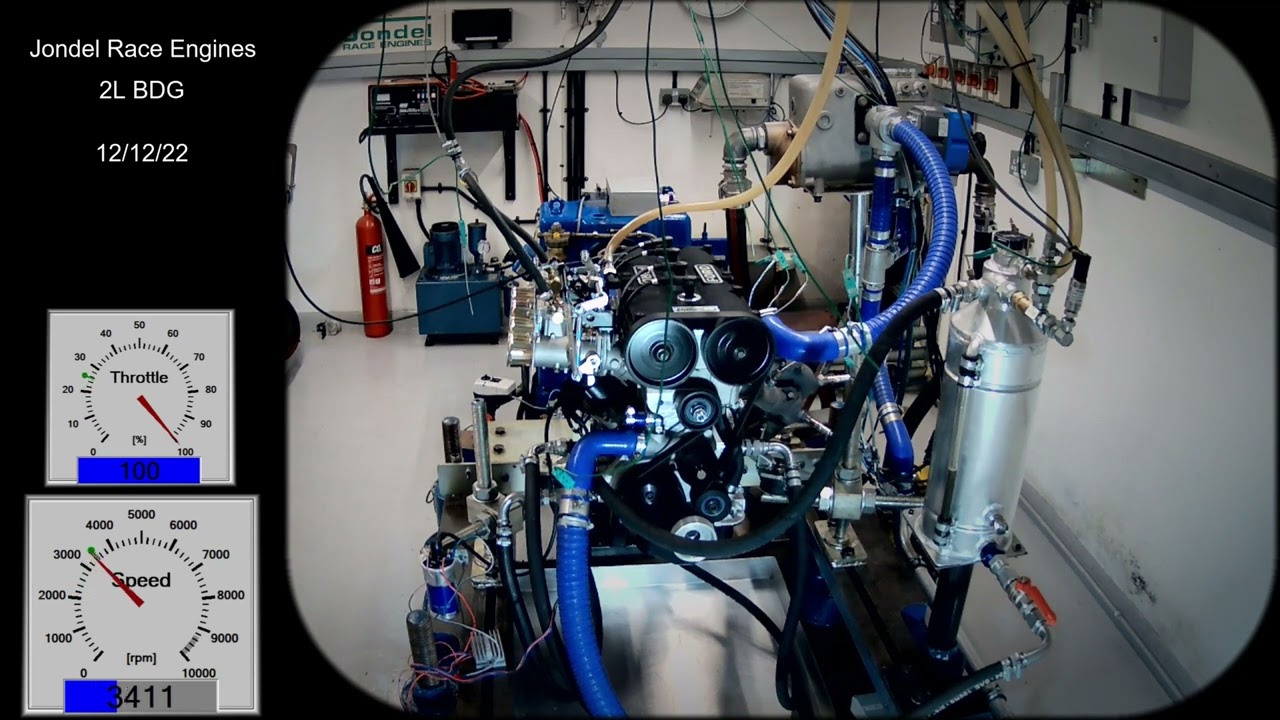 Jondel 2L Cosworth BDG Dyno Test to 9000rpm