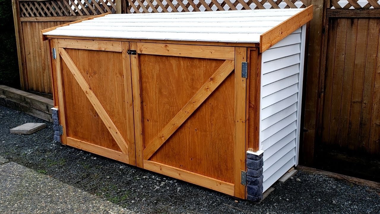 DIY - I built this Garbage can enclosure