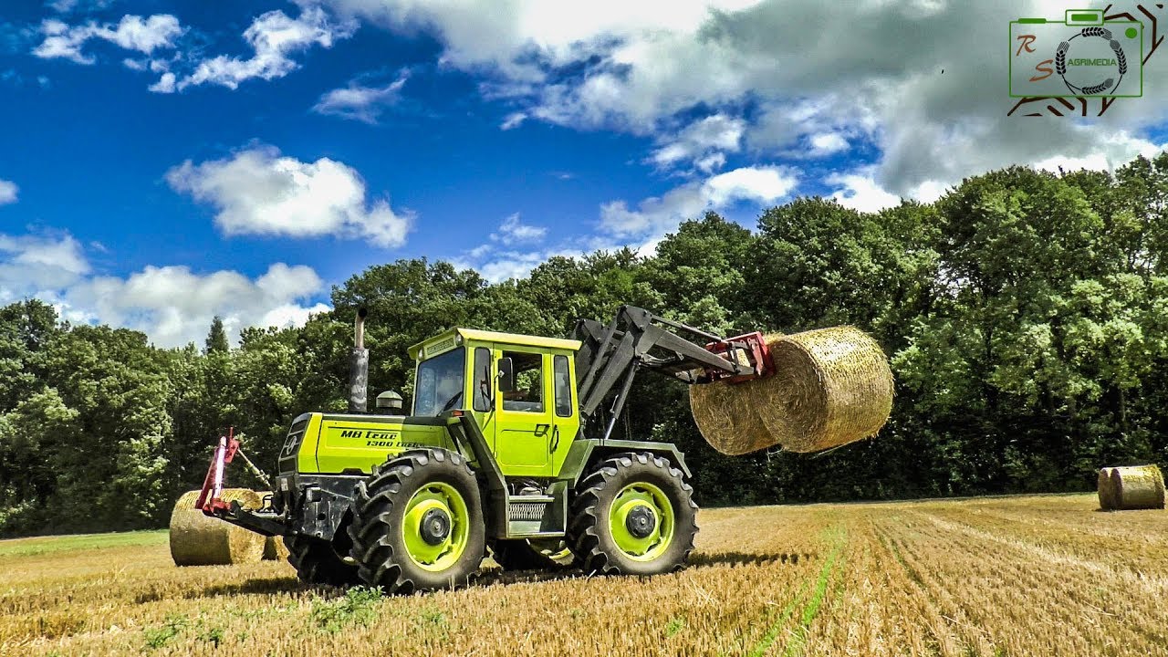 MB Trac 1300 Turbo/ Hecklader/ Mercedes-Benz Power/ Sound/ Eine Legende am schuften/ Ballen fahren