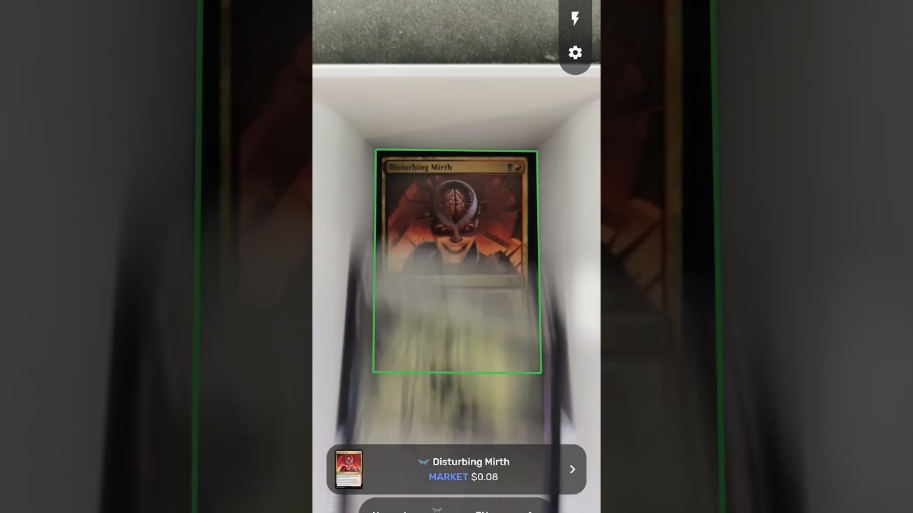 Scanning mtg cards fast with manabox and card slinger.