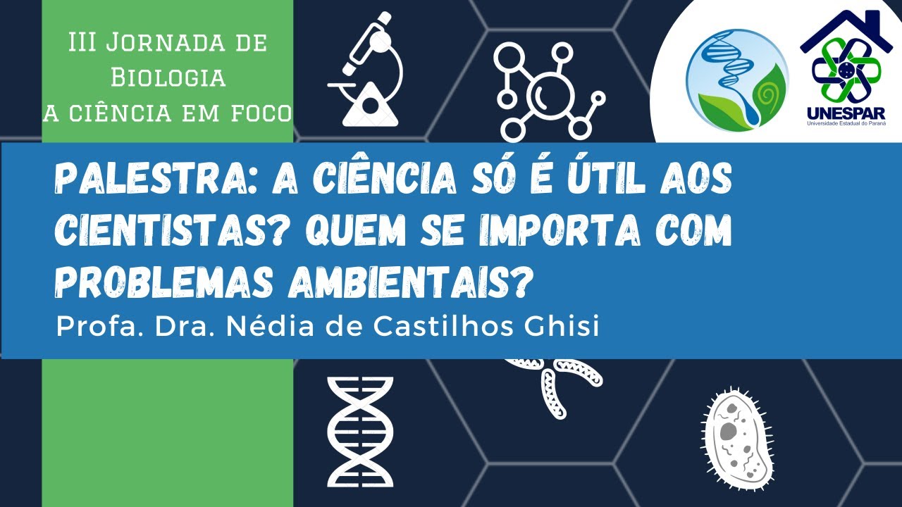 Palestra: A ciência só é útil aos cientistas? Quem se importa com problemas ambientais