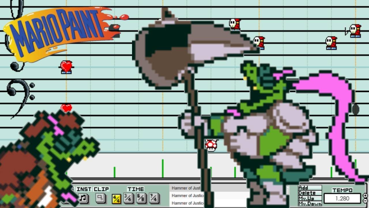 Mario Paint - Hammer of Justice