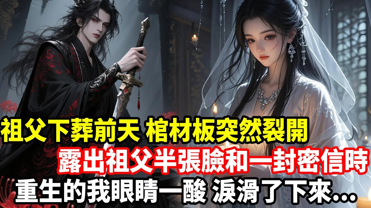 祖父下葬前天，棺材板突然裂開，露出祖父半張臉和一封密信時，重生的我眼睛一酸，淚滑了下來...