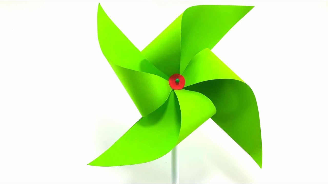 Crafts Paper - How to make a Paper Windmill / Pinwheel  for Kids