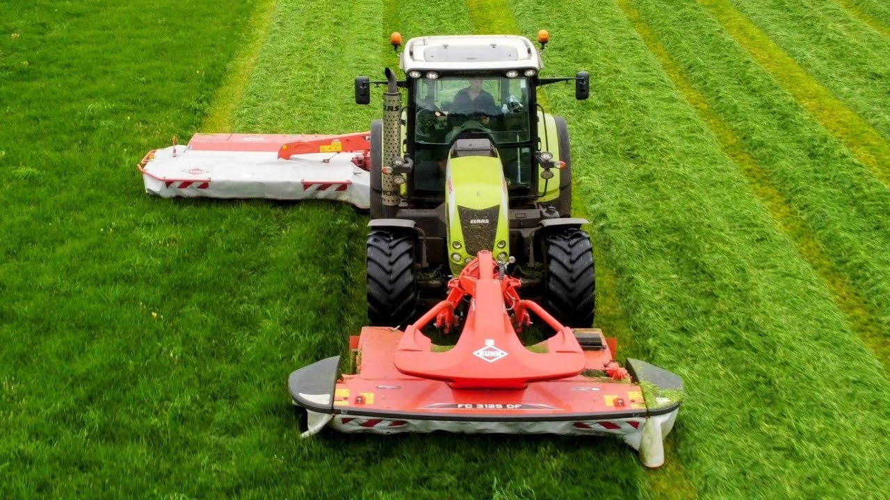 Mowing Grass - CLAAS arion 640 + FC 3125 DF + Kuhn FC 314 | eerste snede
